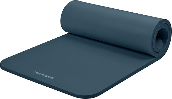Retrospec Solana Yoga Mat 1" Thick w/Nylon Strap by Retrospec