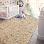 Andecor Soft Fluffy Bedroom Rugs, 8 x 10 Feet Indoor Shaggy Plush Area Rug - Image 4