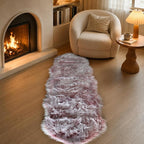 EasyJoy Faux Sheepskin Rug, Fluffy Faux Fur Rug, Ultra Soft Shag Area Rug - Image 3