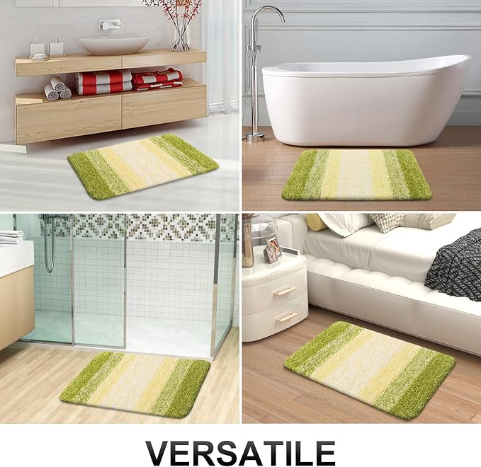 OLANLY Small Bathroom Rugs Mat 24x16, Extra Soft Absorbent Microfiber Bath Rugs - Image 7