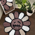 Trippy Happy Face Rug Cool Rugs Tufted Quick Dry Bath Mats by Shovagy