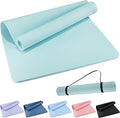 Extra Wide Yoga Mat 72" x 32", 6mm Non Slip TPE Exercise Mat by wimwum