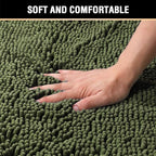 H.VERSAILTEX Bath Mats for Bathroom Non Slip Luxury Chenille Ultra Soft Bath - Image 4