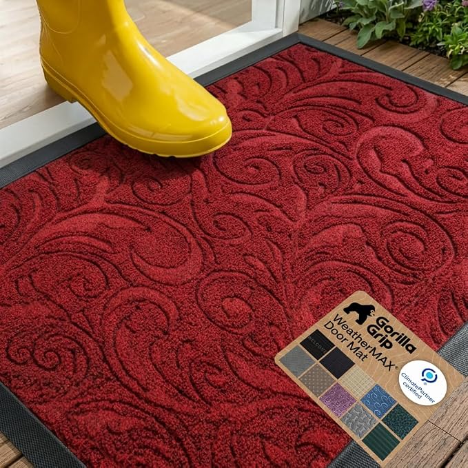 GORILLA GRIP 100% Waterproof All-Season WeatherMAX Doormat US Designed Natural by Unknown