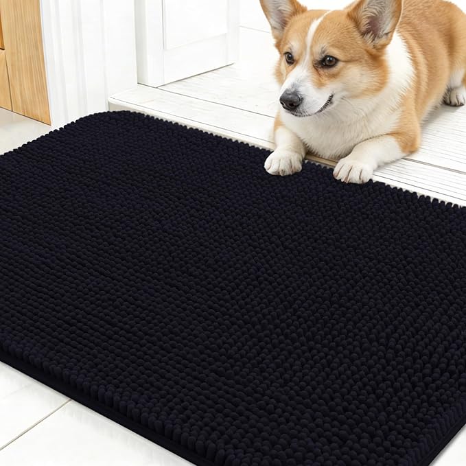 OLANLY Dog Door Mat for Muddy Paws 30x17, Absorbs Moisture and Dirt, Absorbent by OLANLY