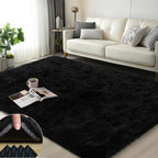 Mugorn Black Rugs for Bedroom, 3x5 Feet Fluffy Area Rugs for Living Room by MUGORN