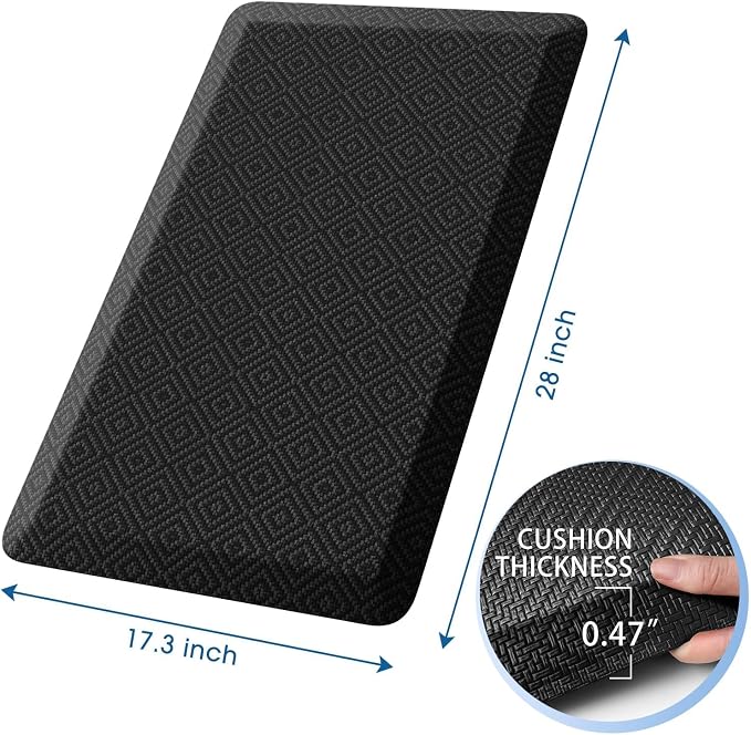 Mattitude Kitchen Mat Cushioned Anti-Fatigue Floor Mat Water Resistant Non-Slip - Image 2
