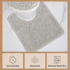 GORILLA GRIP Plush Absorbent Shaggy Chenille Bath Rug Mat - Image 7