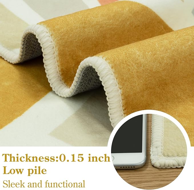 STARUIA Sun 8x10 Washable Area Rugs - Image 5