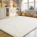 Mugorn 4x6 Rugs for Living Room, Large Fluffy Cream White Area Rugs for Bedroom by MUGORN