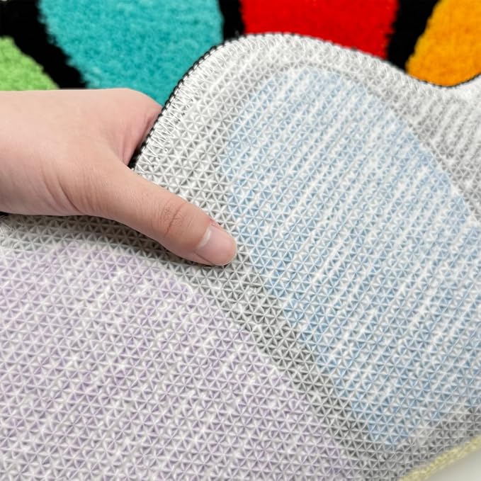 Trippy Happy Face Rug Cool Rugs Tufted Quick Dry Bath Mats - Image 5