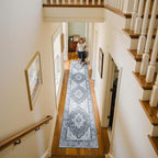 RELEANY Area Rugs Runner 2'x10' Washable Non-Slip, Floral Vintage Distress - Image 2