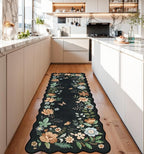Lahome Floral Kitchen Runner, 2X6 Washable Runner Rug Non Slip Ultra-Thin - Image 3