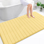 OLANLY Memory Foam Bath Mat 70x46, Super Soft Absorbent Bathroom Rugs, Quick Dry by OLANLY