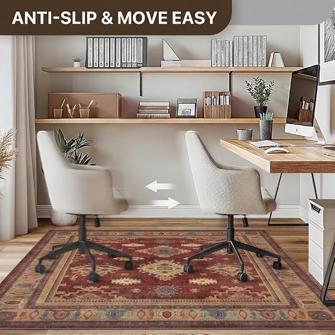36"x60" Office Chair Mat for Hardwood Tile Floor, Under Desk Carpet Protector - Image 4