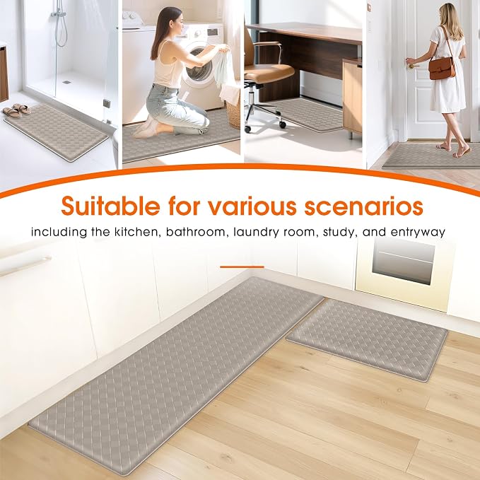 TranquilRelax Kitchen Mats, Cushioned Anti Fatigue Kitchen Mats - Image 7