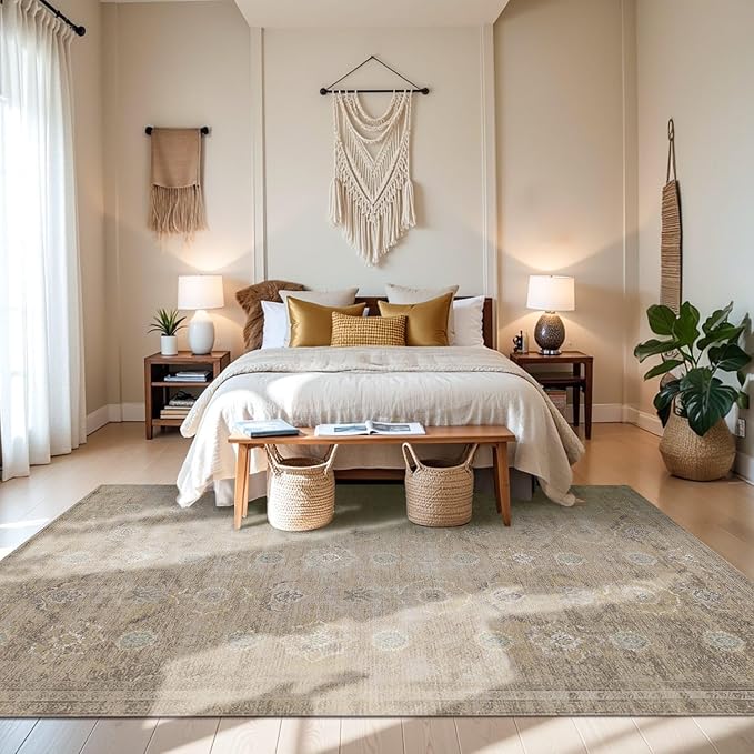 Rugxara 6x9 Area Rugs for Living Room Bedroom, Large Washable Rug, Non Slip & - Image 2