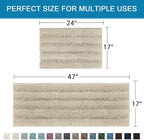 H.VERSAILTEX Bathroom Rug Sets 2 Piece Bath Mats Non Slip Thick Soft Chenille - Image 2