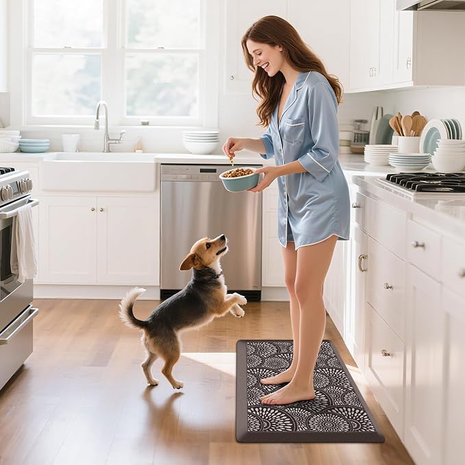 Mattitude 4/5 Inch Kitchen Mat, 17.3x28in Heavy Duty Ergonomic Comfort Foam - Image 3