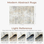 3x5 Area Rug Non-Slip, Machine Washable Soft Low Pile Small Rugs - Image 2