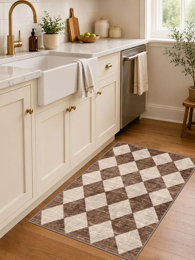 Checkered Entryway Rug - Image 9