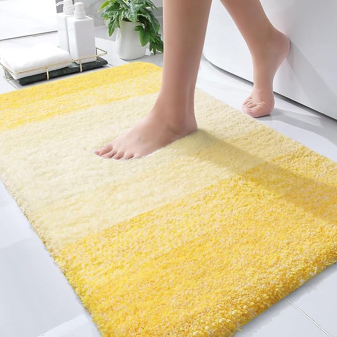 OLANLY Bathroom Rugs Mat 34x21, Extra Soft Absorbent Microfiber Bath Rugs by OLANLY