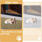 Tindbea Dog Mat for Mud Paws, Absorbs Moisture Dirt Non-Slip Washable Mud Mat - Image 2