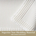 RESARE Waffle Bathroom Runner Rugs, Super Absorbent Bath Mat Non Slip Washable - Image 2