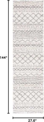 SAFAVIEH Arizona Shag Collection Runner Rug - Image 2