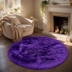 EasyJoy Faux Sheepskin Rug, Fluffy Faux Fur Rug, Ultra Soft Shag Area Rug - Image 2