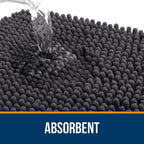 OLANLY Large Bathroom Rugs 40x24, Extra Soft Absorbent Chenille Bath Rugs - Image 4