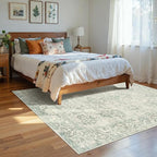 Rugxara Washable Area Rug for Living Room, Vintage Boho Rugs for Office - Image 3