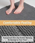 Upgraded Waffle Runner Rug, Super Absorbent Non Slip Bath Mats - Image 3