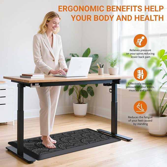 Mattitude 4/5 Inch Kitchen Mat, 17.3x39in Heavy Duty Ergonomic Comfort Foam - Image 5