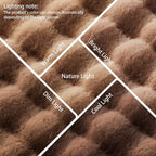 Coffee Rabbit Plush Rug 5'x7', Fluffy Shaggy Area Rug - Image 6