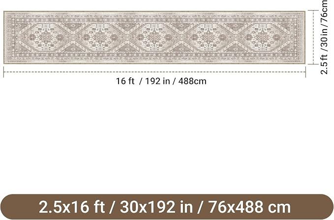2'6" x 16'Non Slip Runner Rugs - Image 2