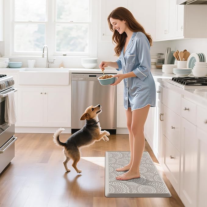 Mattitude 4/5 Inch Kitchen Mat, 20x52in Heavy Duty Ergonomic Comfort Foam - Image 3