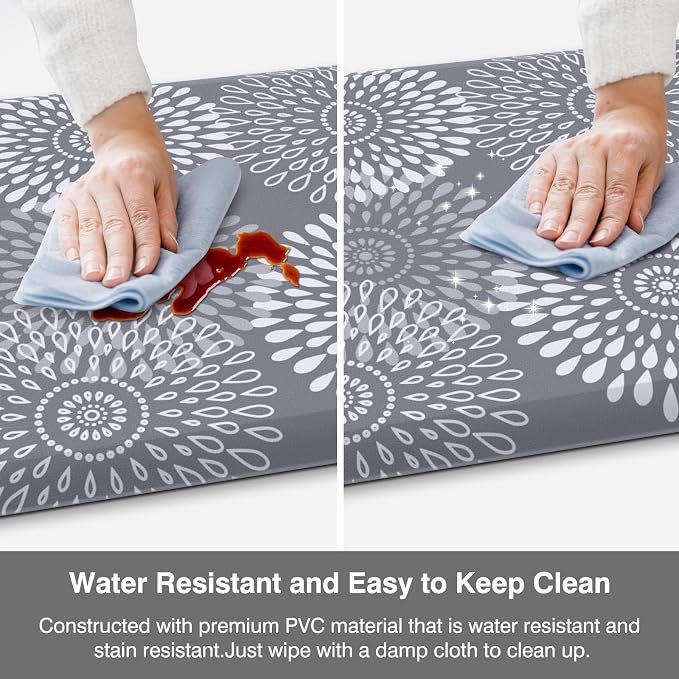 LuxStep Kitchen Mats for Floor, 0.47 inch Thicker Cushioned Rug Anti-Fatigue - Image 6