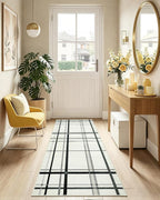 Terrug Plaid Runner Rugs for Kitchen, Soft Low Pile Stain Resistance Carpet for - Image 2