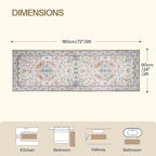HOOBRO 2 x 6 Runner Rugs Washable, Area Rugs - Image 2