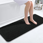 OLANLY Bathroom Runner Rugs 47x17, Extra Soft Absorbent Chenille Bath Rugs by OLANLY