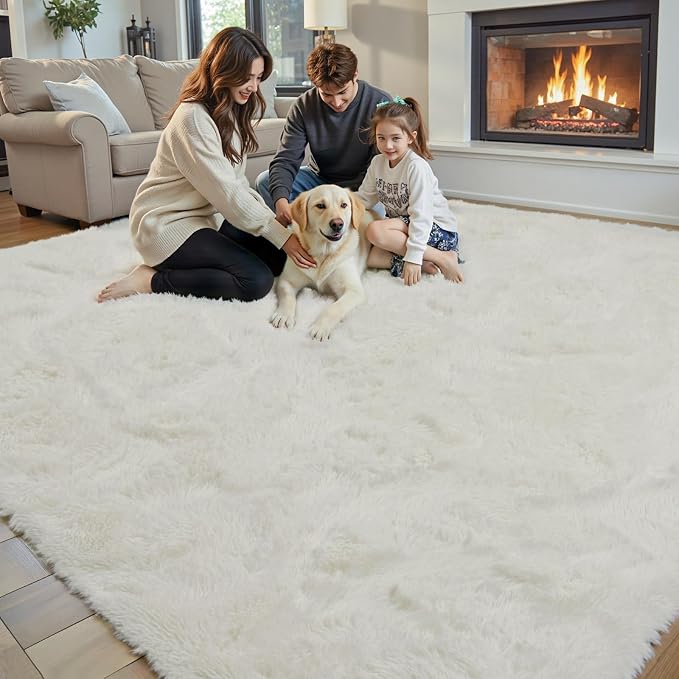 8x10 Area Rugs for Living Room Bedroom, Large Area Rug Shaggy Carpet Soft Plush - Image 4