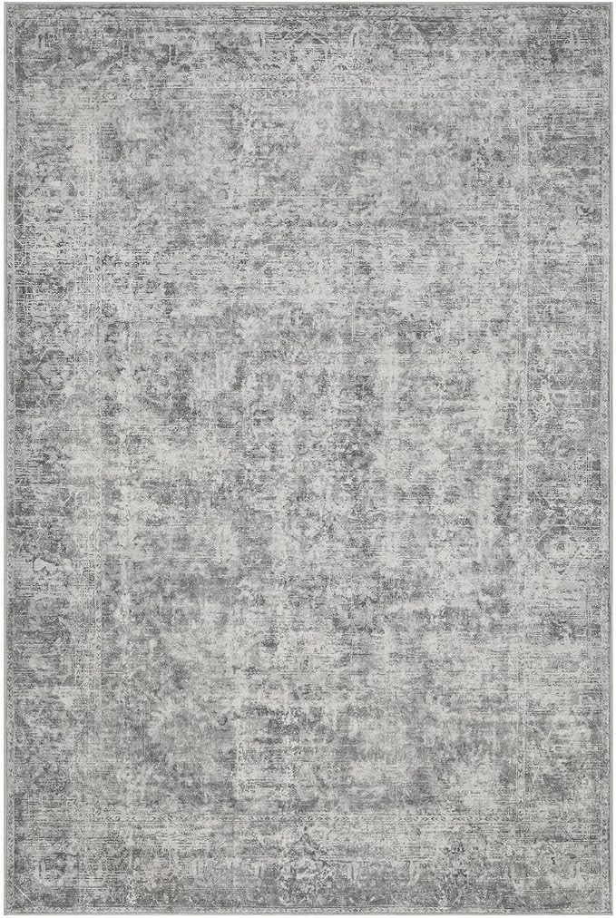 Rugxara 5x7 Area Rugs for Living Room Bedroom, Neutral Abstract Boho Rug - Image 9