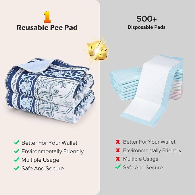 INVENHO 2PACK Washable Pee Pads - Image 9