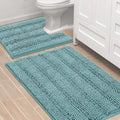 H.VERSAILTEX Bathroom Rugs Bath Rug Set 2 Piece Bathroom Contour Rug Toilet Mat by HVERSAILTEX