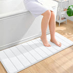 OLANLY Memory Foam Long Bathroom Rugs Runner 47x17, Super Soft Absorbent Bath by OLANLY