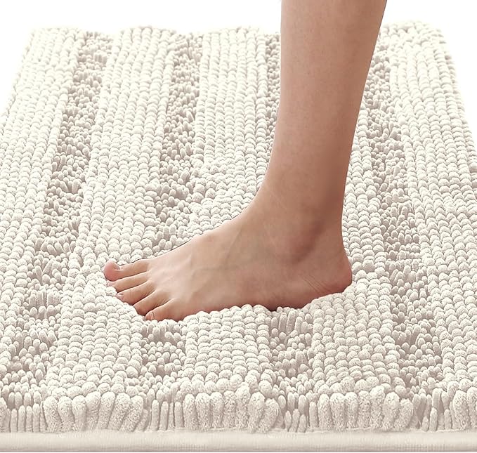H.VERSAILTEX Bath Rugs for Bathroom Non Slip Bath Mats Extra Thick Chenille by HVERSAILTEX