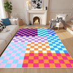 Terrug Multicolored Checkered Rug - Image 3