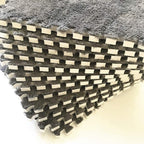 smabee Interlocking Carpet Shaggy Soft EVA Foam Mats Fluffy Area Rugs - Image 4