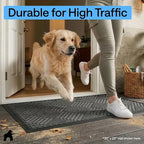 GORILLA GRIP 100% Waterproof All-Season WeatherMAX Doormat, US Designed Natural - Image 7